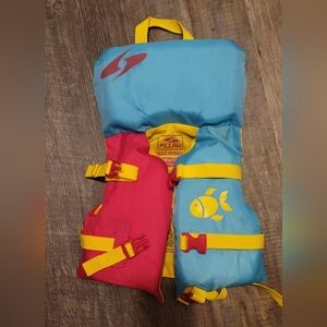 Fluid Aquatics Infant Swimming Vest Up To 30 Lbs with collar safety vest